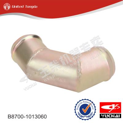 YUCHAI Oil cooler water inlet pipe welding parts B8700-1013060